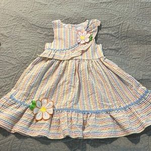 GoodLad Flower Seersucker Dress